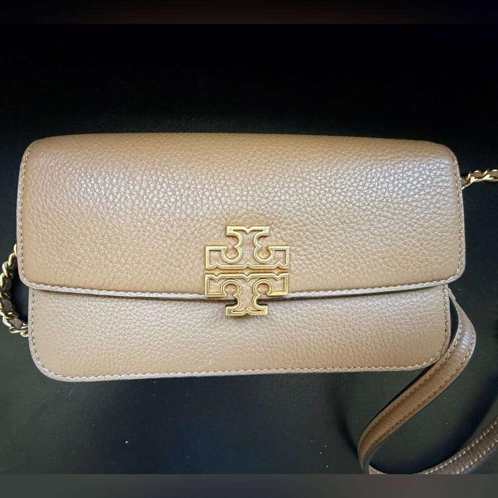 Tory Burch Brown Crossbody Clutch